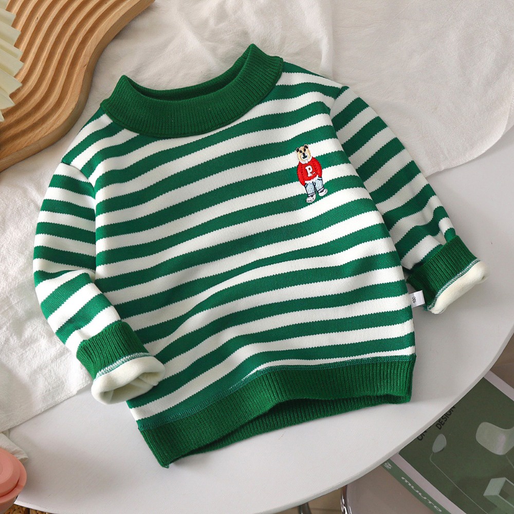 Áo sweater Tay Dài Thiết Kế Mới Dày Dặn Thời Trang Mùa Thu Đông Dành Cho Bé Trai Và Bé Gái