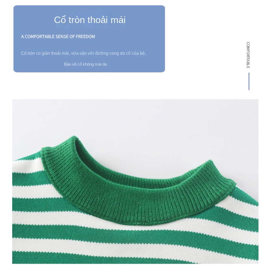 Áo sweater Tay Dài Thiết Kế Mới Dày Dặn Thời Trang Mùa Thu Đông Dành Cho Bé Trai Và Bé Gái