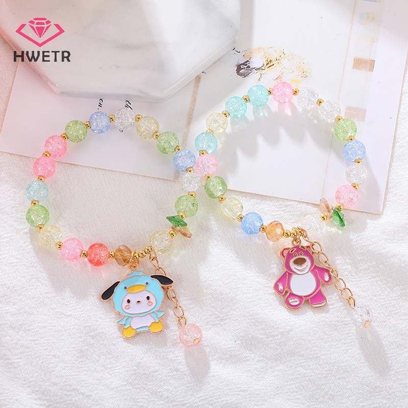 Hwtr Vòng Tay Hoạt Hình kuromi cinnamoroll mymelody Dễ Thương Cho Nữ Mới