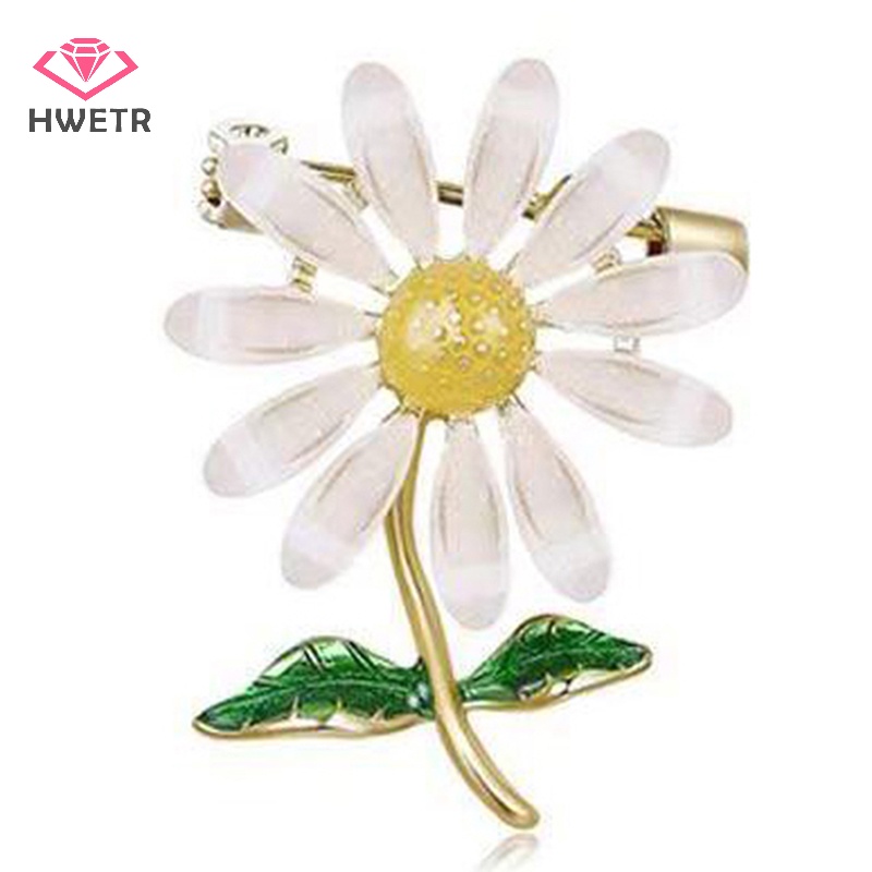 Trâm Cài Áo Hình Hoa Cúc Bằng Hợp Kim Sáng Tạo Mới