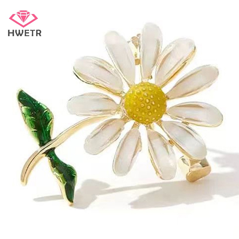 Trâm Cài Áo Hình Hoa Cúc Bằng Hợp Kim Sáng Tạo Mới