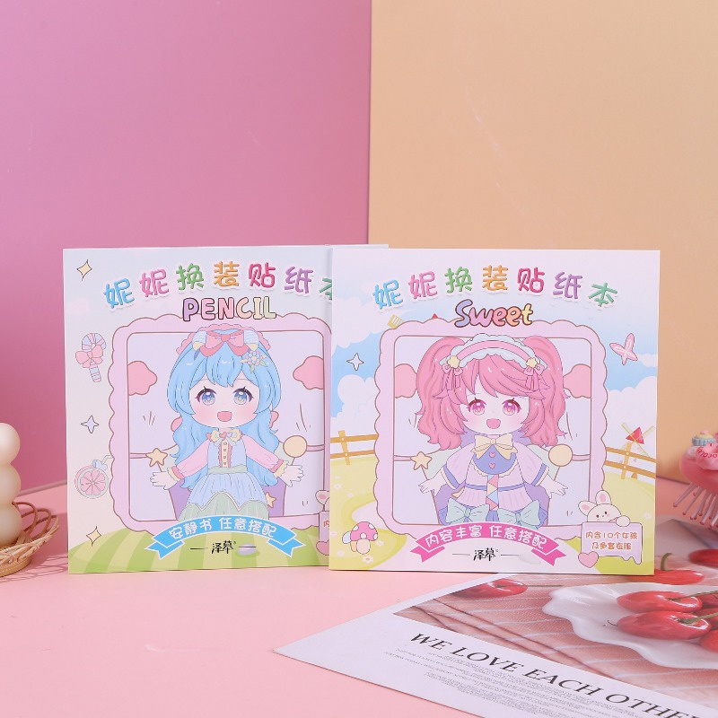 1 Bộ Sticker Dán Trang Trí Hình Công Chúa Dễ Thương Cho Bé Gái