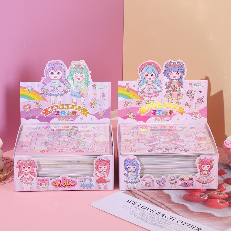 1 Bộ Sticker Dán Trang Trí Hình Công Chúa Dễ Thương Cho Bé Gái
