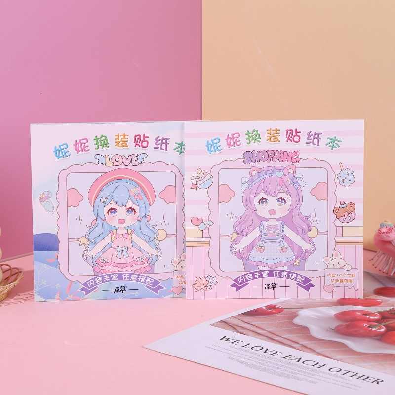 1 Bộ Sticker Dán Trang Trí Hình Công Chúa Dễ Thương Cho Bé Gái