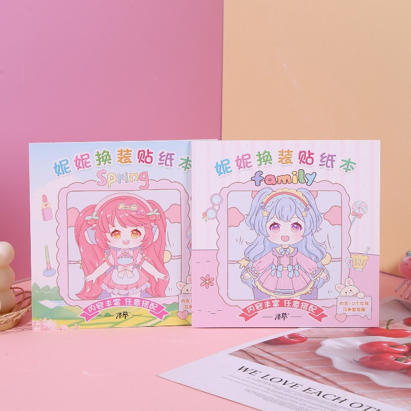 1 Bộ Sticker Dán Trang Trí Hình Công Chúa Dễ Thương Cho Bé Gái