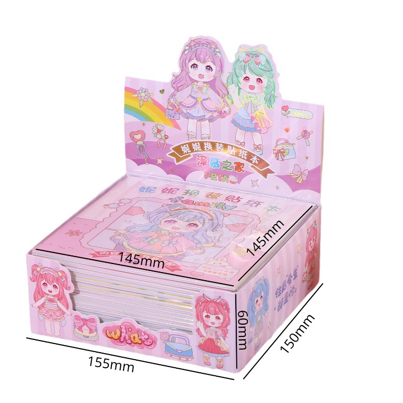 1 Bộ Sticker Dán Trang Trí Hình Công Chúa Dễ Thương Cho Bé Gái