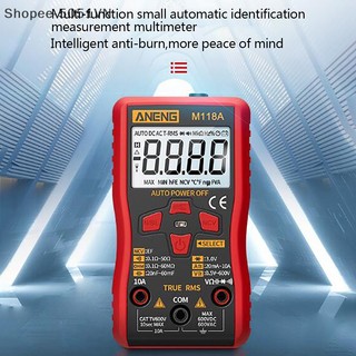 Đồng hồ đo vạn năng kỹ thuật số cầm tay aneng m118a ac / dc rms .