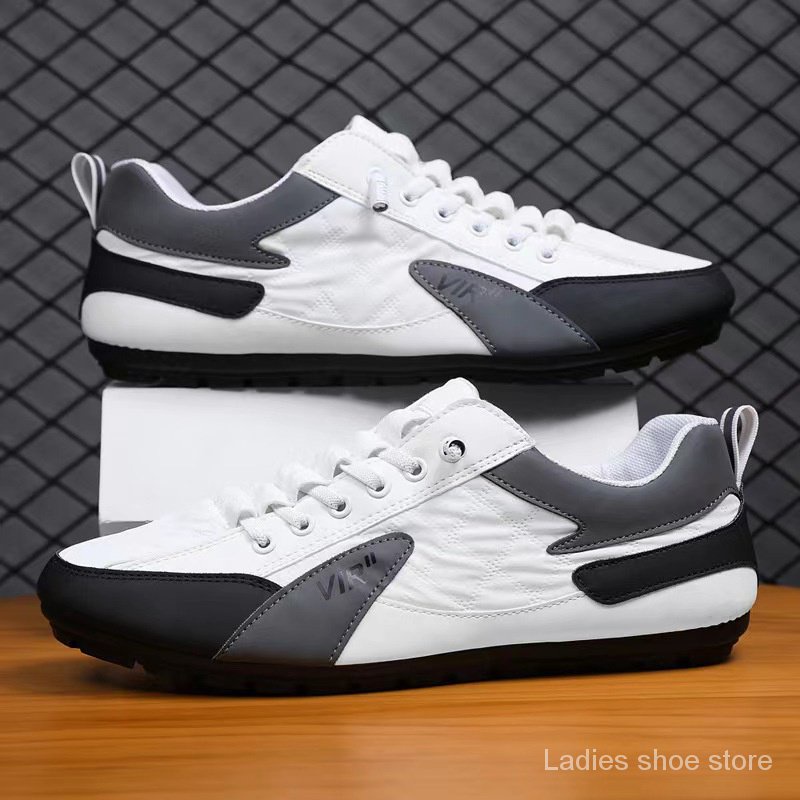 Giày Thể Thao Màu Trắng Đế Mềm Chống Trượt Thời Trang Mùa Hè Cho Nam