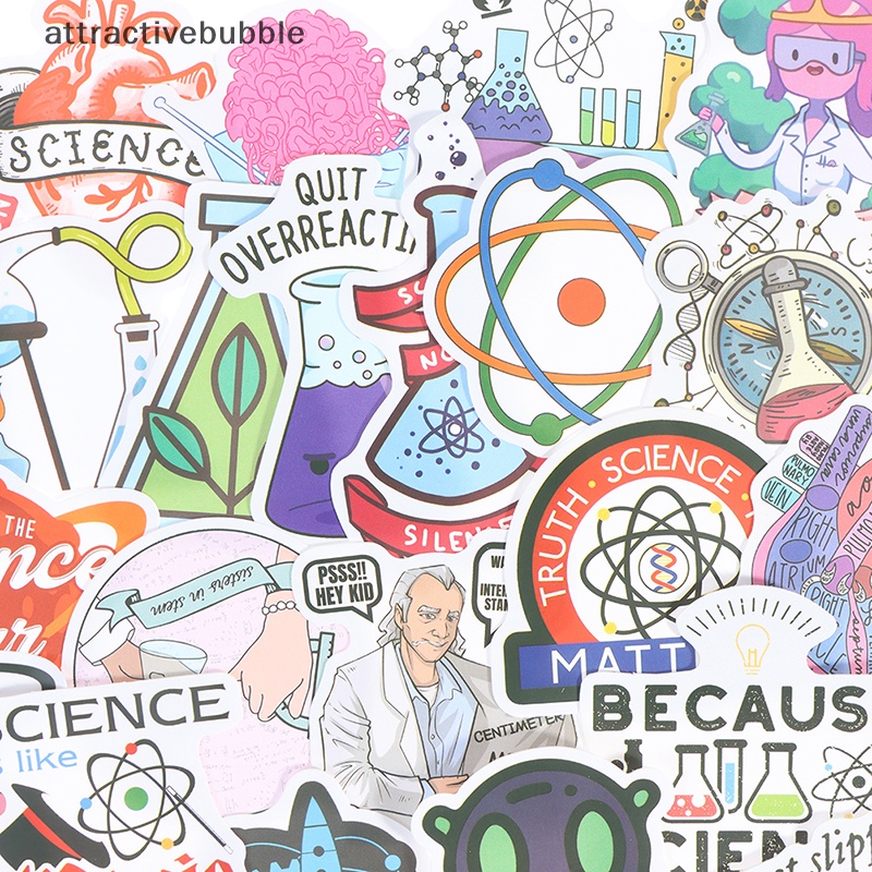 Atvn Set 100 sticker Hóa Học Dán Trang Trí laptop Điện Thoại Ván Trượt martijn