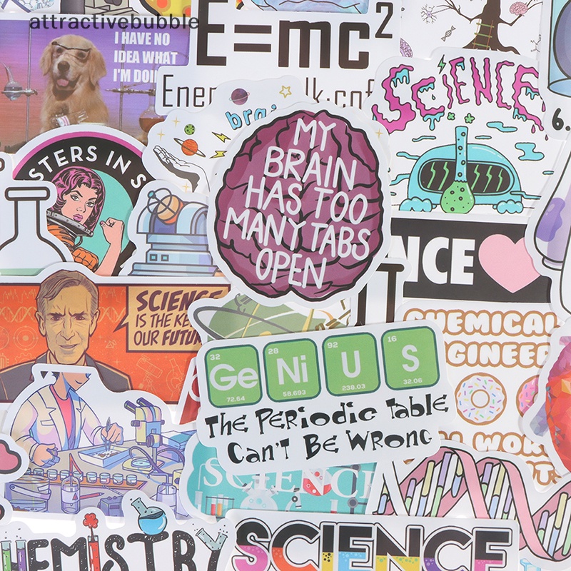 Atvn Set 100 sticker Hóa Học Dán Trang Trí laptop Điện Thoại Ván Trượt martijn