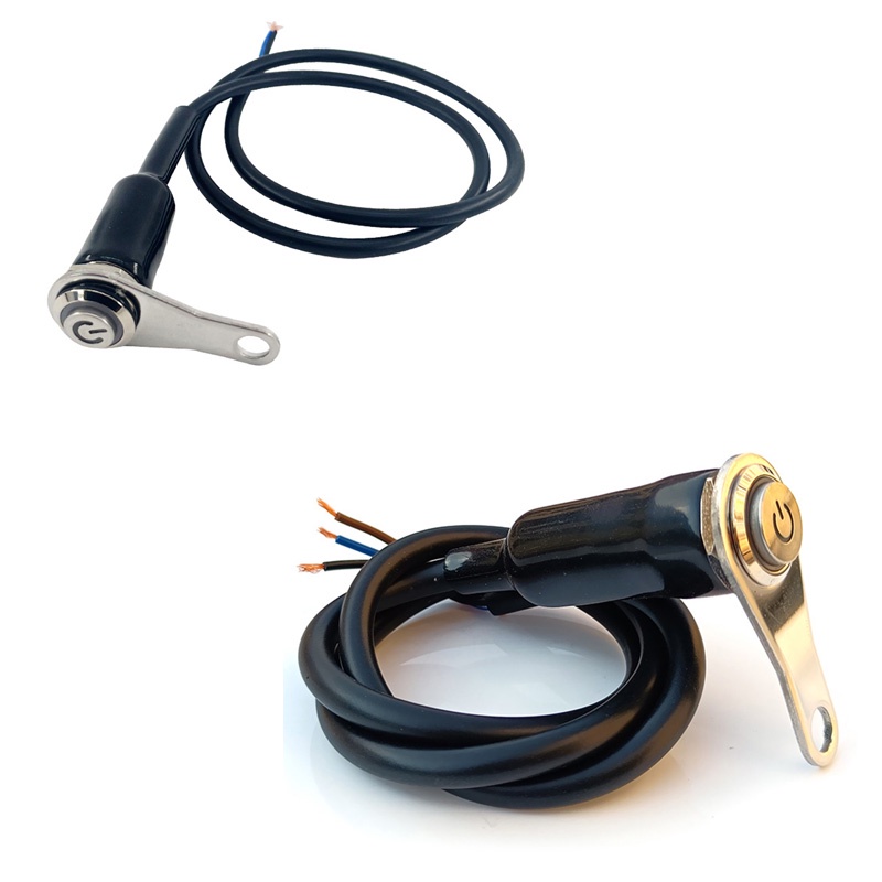 Công Tắc on / off Gắn Tay Lái Xe Máy 12v Bằng Hợp Kim Nhôm Chống Thấm Nước