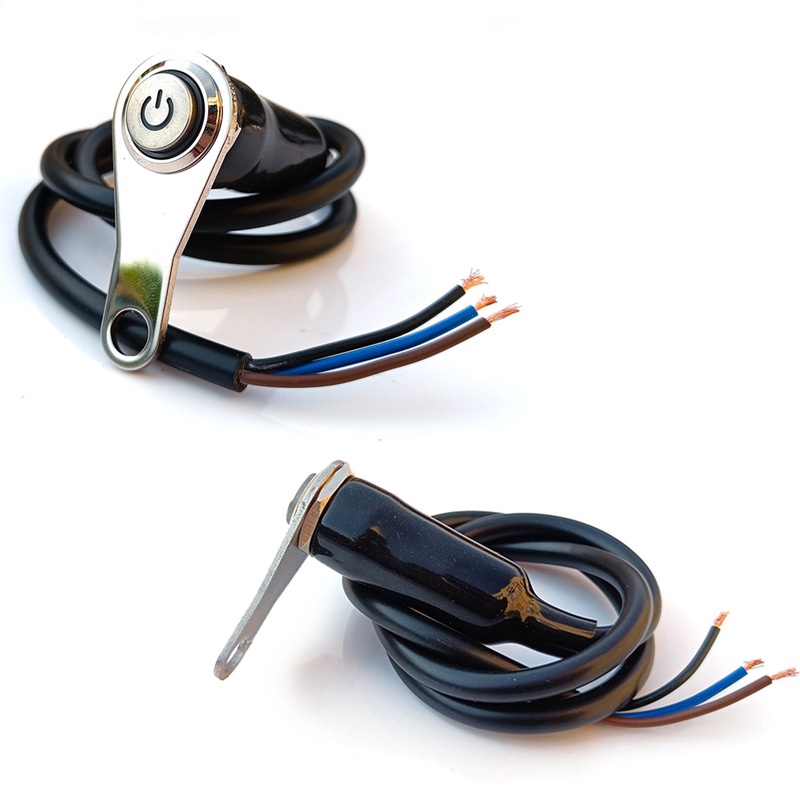 Công Tắc on / off Gắn Tay Lái Xe Máy 12v Bằng Hợp Kim Nhôm Chống Thấm Nước