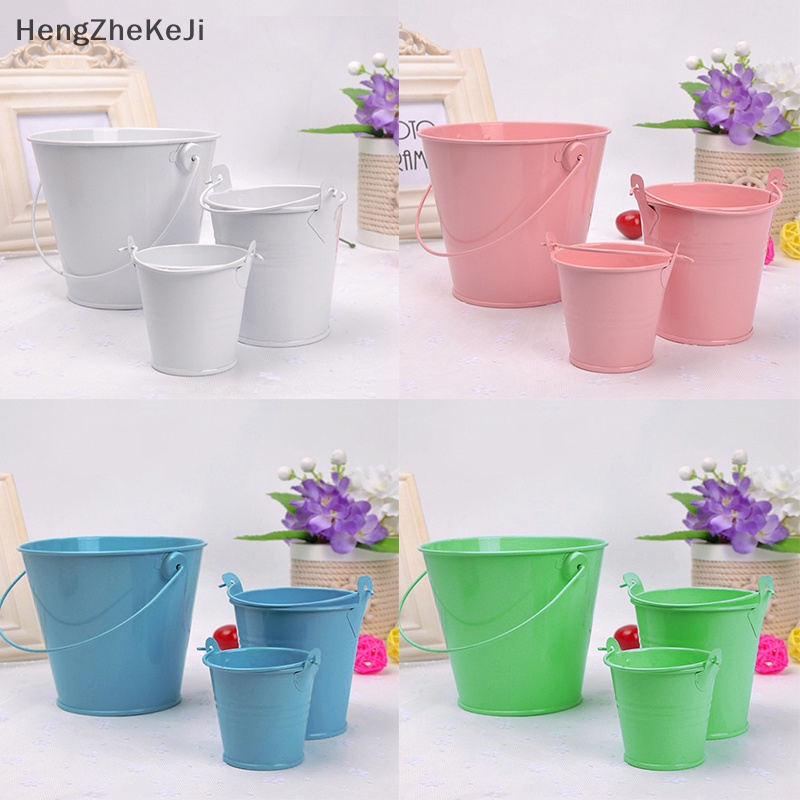 Xô Kim Loại mini Đựng Kẹo / Bánh Kẹo Nhiều Màu Trang Trí Tiệc Cưới diy hengzhekeji