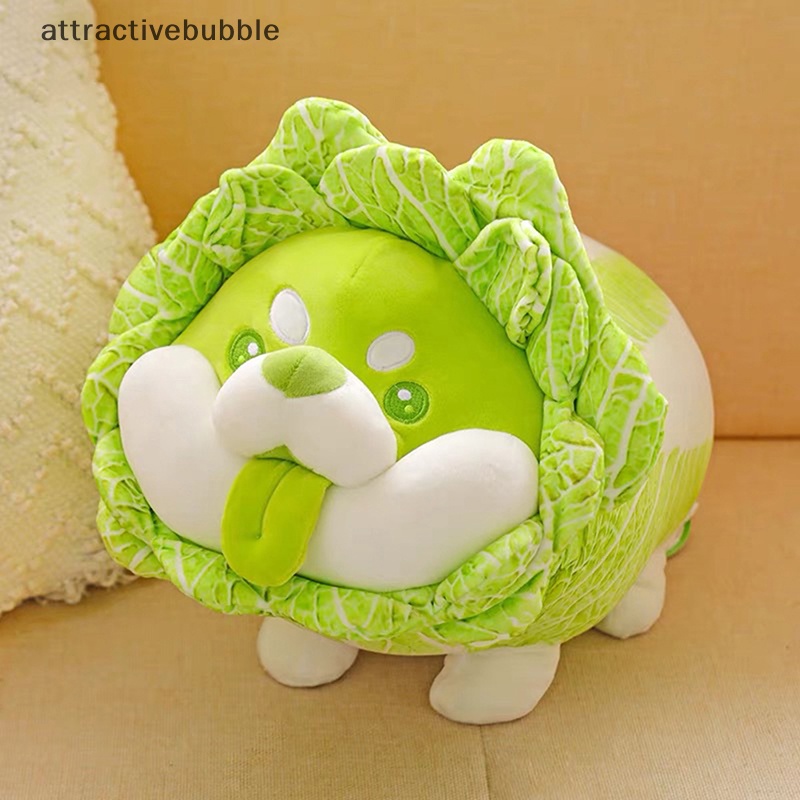 Thú Nhồi Bông Hình Chú Chó Ăn Bắp Cải Trung Hoa Dễ Thương Sáng Tạo 26cm