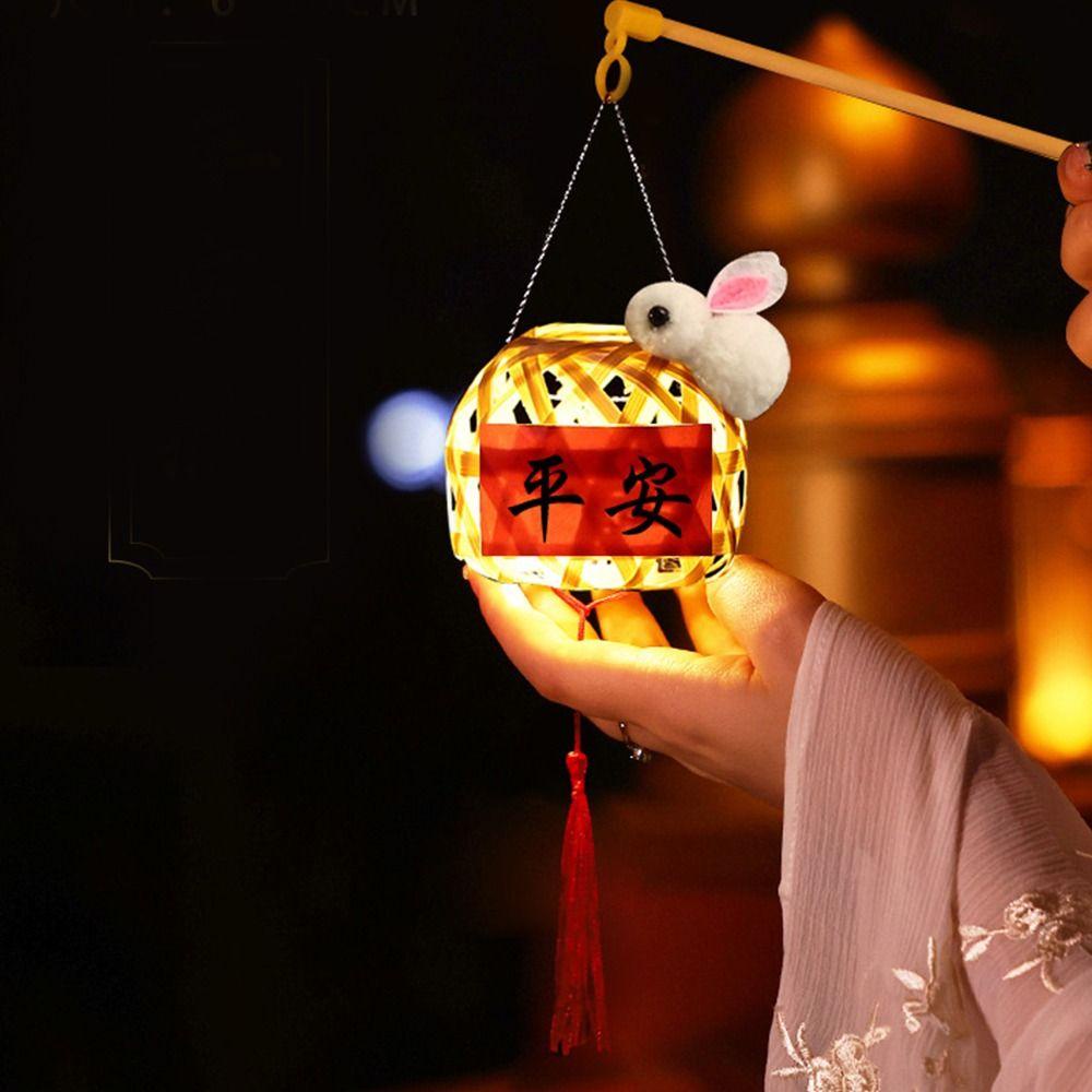 Javier Lồng Đèn Tre Tự Làm Phát Sáng Phong Cách Trung Hoa Độc Đáo