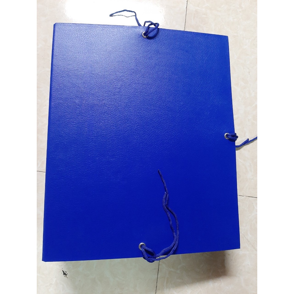 Cặp 3 Dây bìa cứng si A3 Gáy 15cm - Arsi Xanh Dương đựng tài liệu lưu trữ hồ sơ loại tốt EKE/TRÀ MY/ HYPHEN
