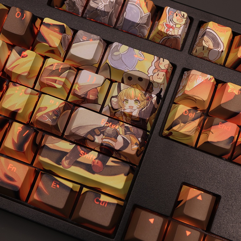 Hook Keycaps Cherry Profile Honkai Star Rail PBT Dye Sub Bàn Phím Cơ Keycap