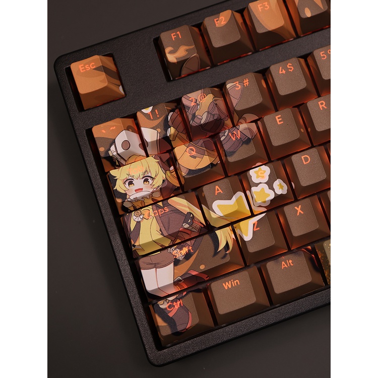 Hook Keycaps Cherry Profile Honkai Star Rail PBT Dye Sub Bàn Phím Cơ Keycap
