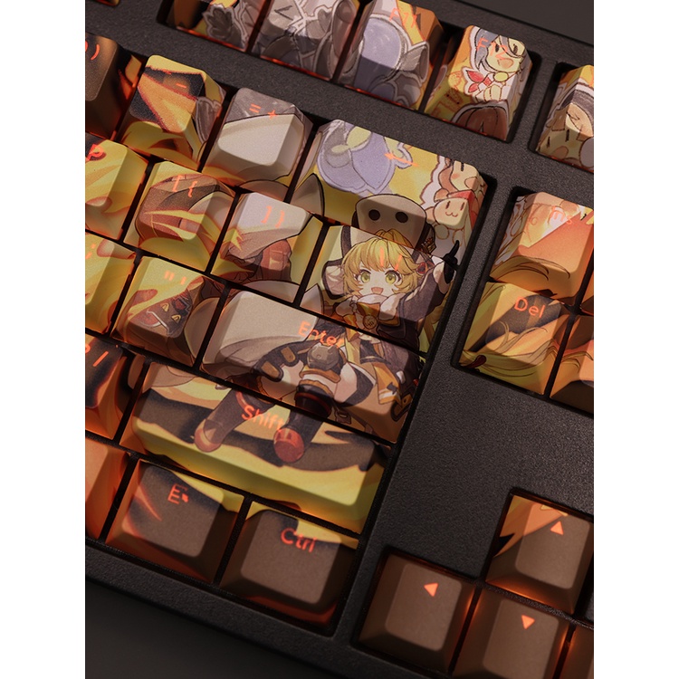 Hook Keycaps Cherry Profile Honkai Star Rail PBT Dye Sub Bàn Phím Cơ Keycap