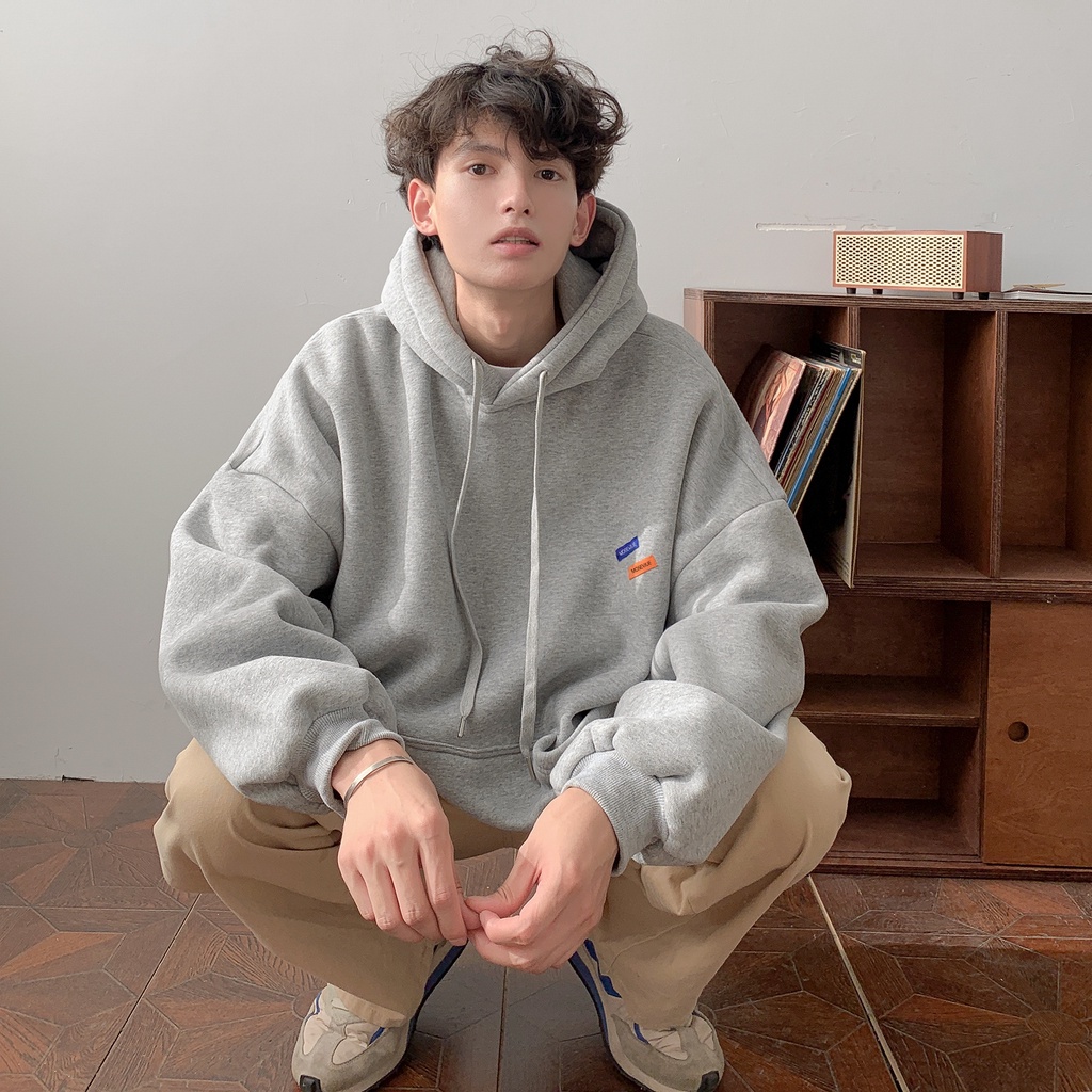 Áo Hoodie  Nam Trùm Đầu Màu Trơn Nam Mùa Thu Phong Cách Mỹ Retro Đường Phố Cao Cấp Hợp Thời Trang Thương Hiệu Thiết Kế Cảm Giác Thích Hợp Giản Dị Đẹp Trai