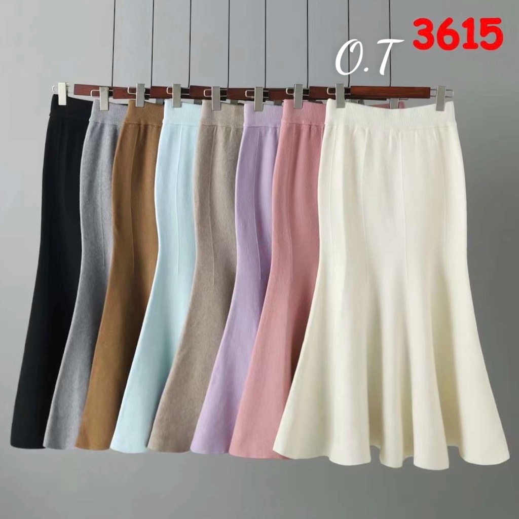 Chân váy len dài đuôi cá xinh hàng QC