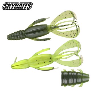 Skybaits 1 mồi câu cá giả hình tôm mềm 100mm / 10.5g hai màu