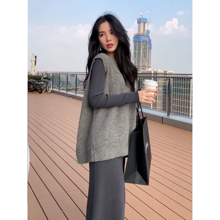 Đầm Thiết Kế Mùa Thu Cột Dây Phong Cách Mới size m-4xl Cho Nữ