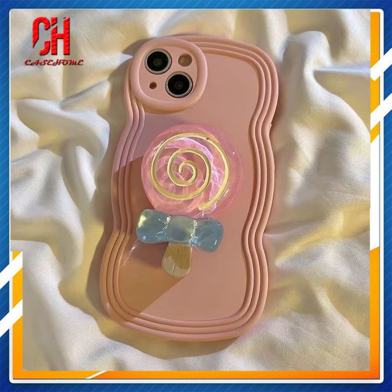 Dễ Thương Giá Đỡ Điện Thoại Di Động Hình Kẹo Mút Hoạt Hình 3d Có Thể Thu Vào