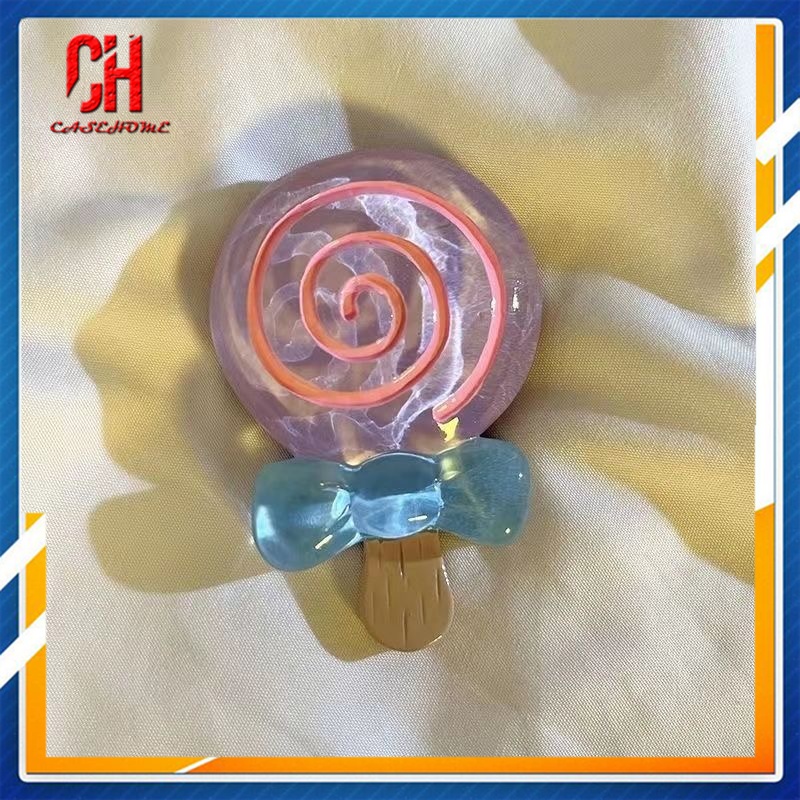 Dễ Thương Giá Đỡ Điện Thoại Di Động Hình Kẹo Mút Hoạt Hình 3d Có Thể Thu Vào