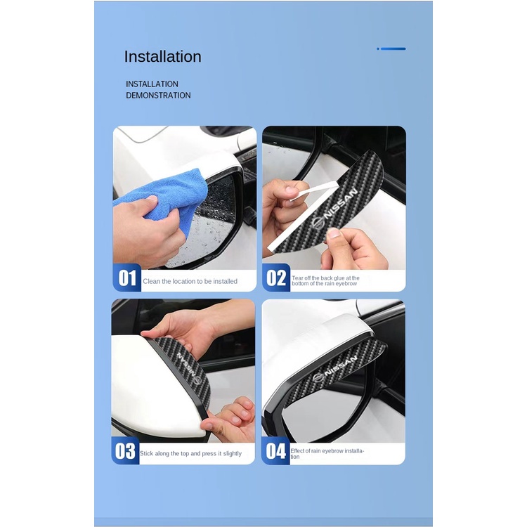 2/4/8pcs Tấm Chắn Mưa Bằng pvc Cho Gương Chiếu Hậu Xe Hơi vinfast vf8 vf9 vf e34 vf5 vf7 lux a2.0 fadil