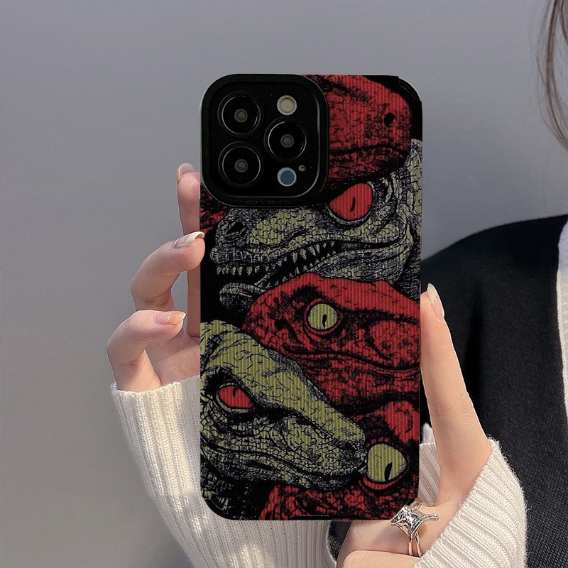 Ốp Điện Thoại In Hình Khủng Long Hoạt Hình Sáng Tạo Cho iphone 7 7 plus 8 8 plus xs xr 11 12 13 14 pro plus promax
