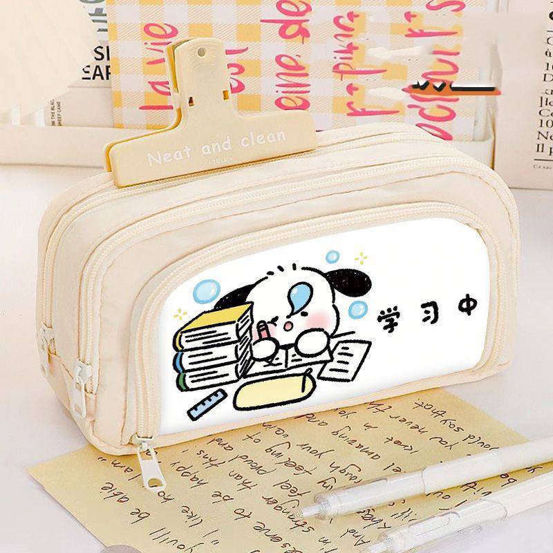 Sy2 Hộp Đựng Bút Đa Năng Sức Chứa Lớn In Hình sanrio kuromi pochacco Dễ Thương Cho Học Sinh