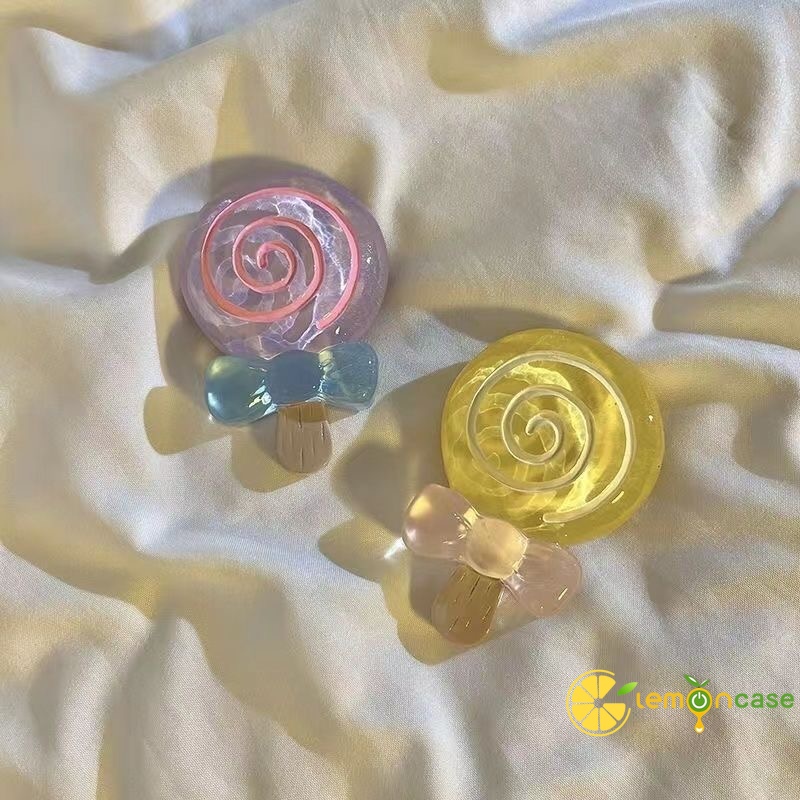 Dễ Thương Giá Đỡ Điện Thoại Di Động Hình Kẹo Mút Hoạt Hình 3d Có Thể Thu Vào