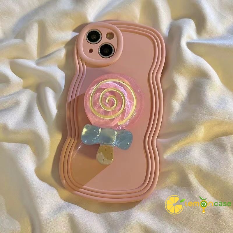 Dễ Thương Giá Đỡ Điện Thoại Di Động Hình Kẹo Mút Hoạt Hình 3d Có Thể Thu Vào