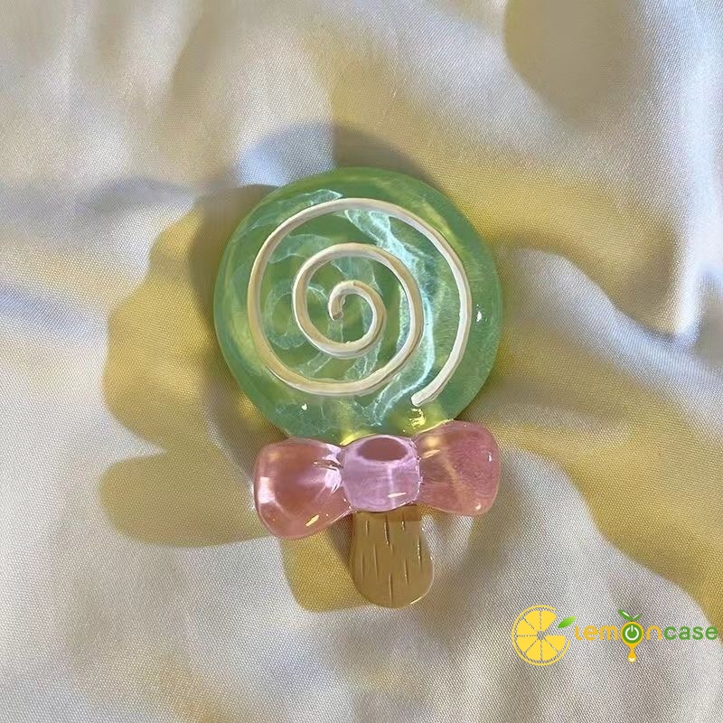 Dễ Thương Giá Đỡ Điện Thoại Di Động Hình Kẹo Mút Hoạt Hình 3d Có Thể Thu Vào