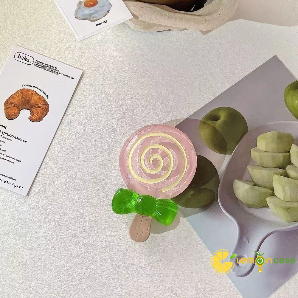 Dễ Thương Giá Đỡ Điện Thoại Di Động Hình Kẹo Mút Hoạt Hình 3d Có Thể Thu Vào