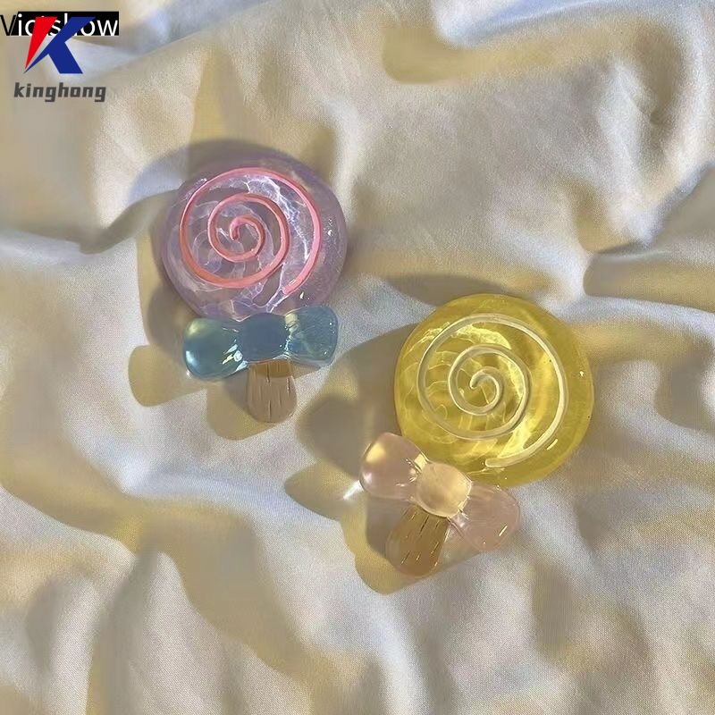 Dễ Thương Giá Đỡ Điện Thoại Di Động Hình Kẹo Mút Hoạt Hình 3d Có Thể Thu Vào