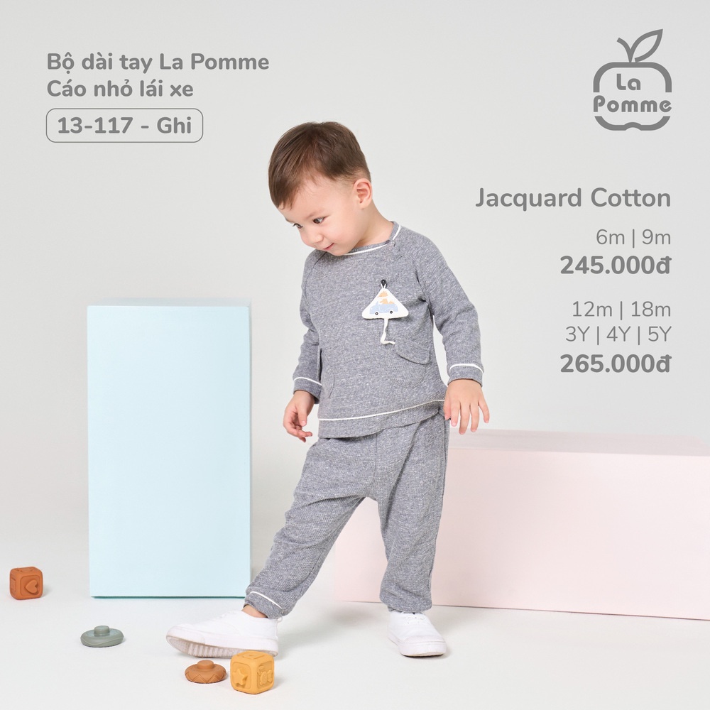 Bộ dài tay La Pomme Cáo nhỏ lái xe