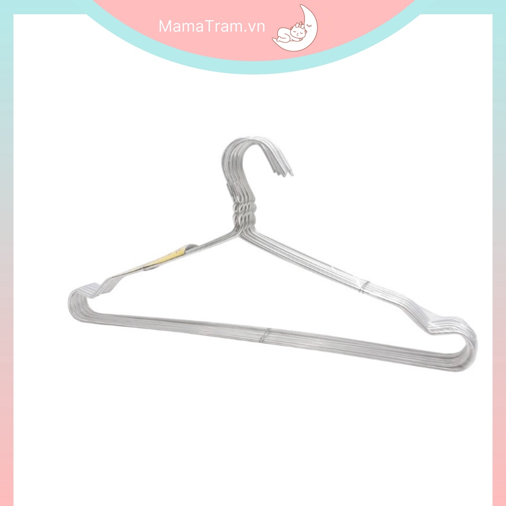 Combo 10 Móc Nhôm Treo Quần Áo Trẻ Em, Móc Phơi Đồ Cho Bé Kích Thước 27*15cm