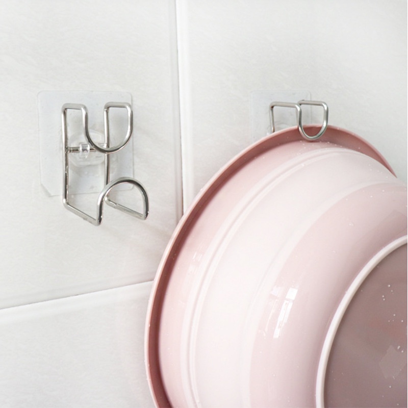 Thanh Treo Đồ Dán Tường 6 Móc Trong Suốt Siêu Dính GARIN