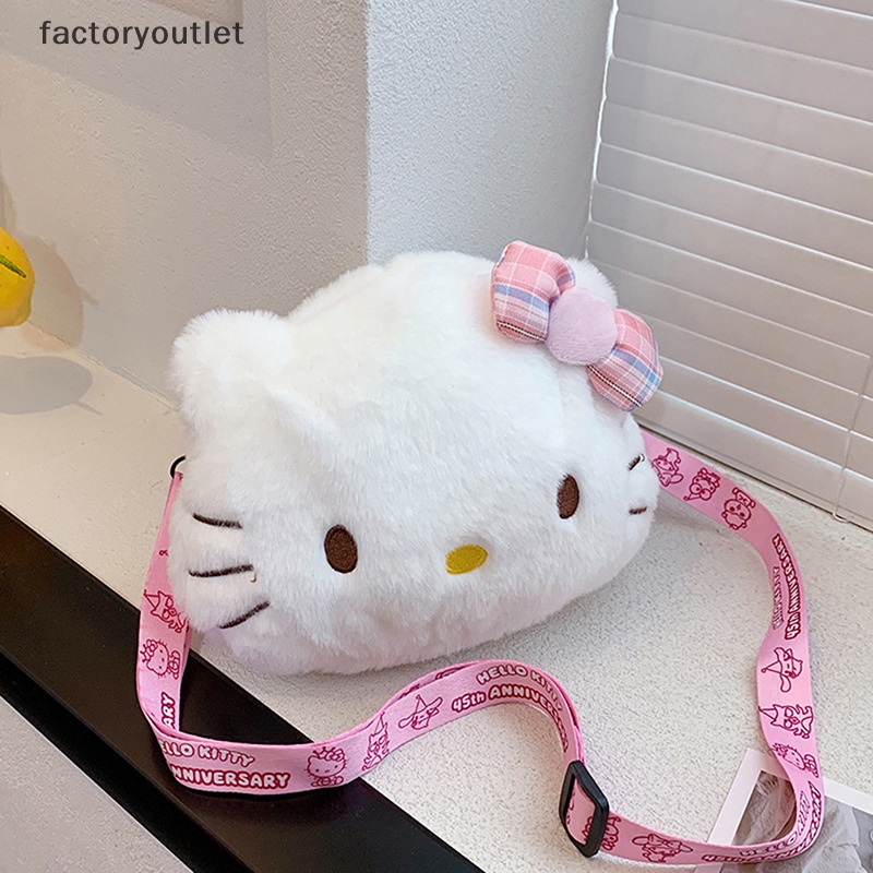 Thời Trang Túi Đeo Vai mini Hình sanrio hello kitty Nhồi Bông Dễ Thương Mới