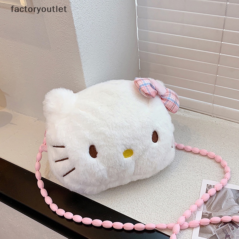 Thời Trang Túi Đeo Vai mini Hình sanrio hello kitty Nhồi Bông Dễ Thương Mới