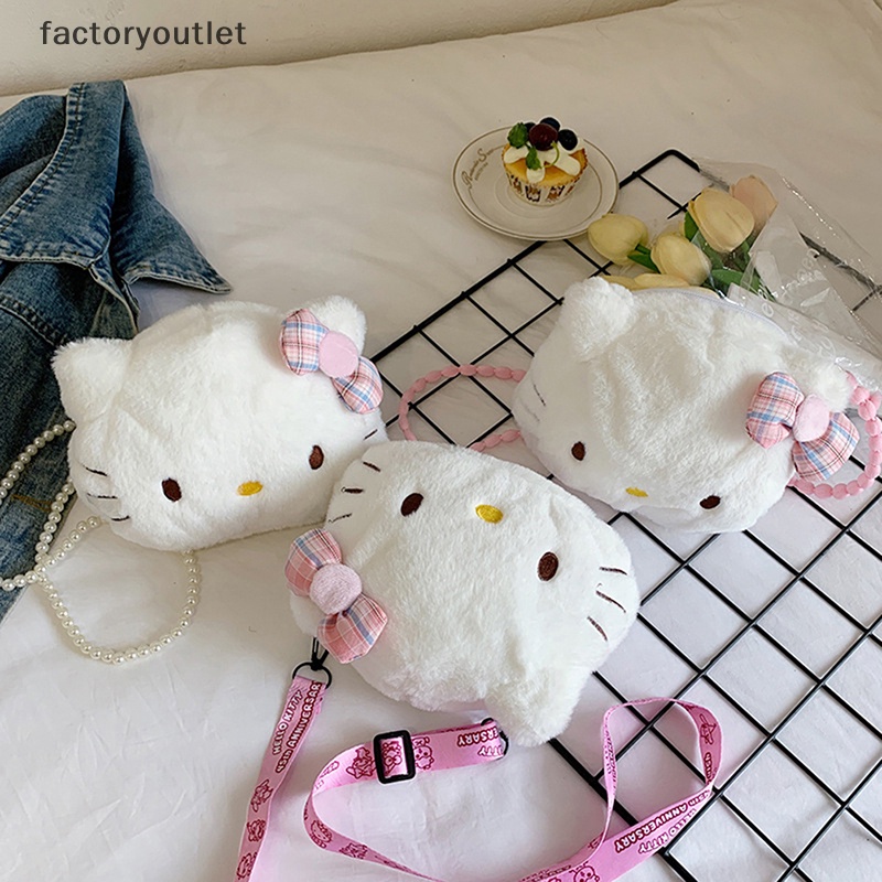 Thời Trang Túi Đeo Vai mini Hình sanrio hello kitty Nhồi Bông Dễ Thương Mới