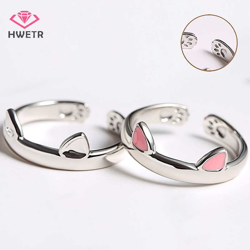 Nhẫn Hở Hình Tai Mèo Dễ Thương Mới