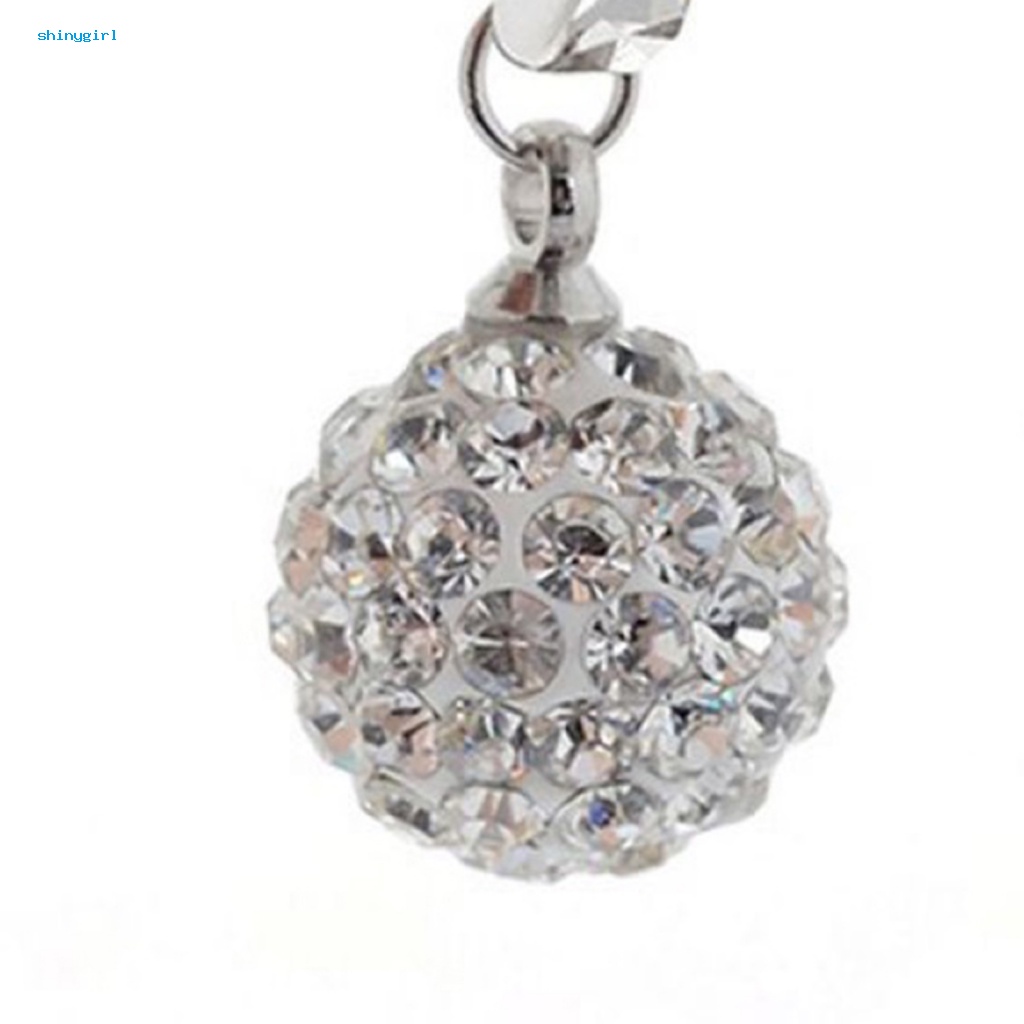 Shi Khuyên Tai Thả Tròn Bằng Kim Loại Trang Trí Hạt Tròn Thời Trang Hàng Ngày