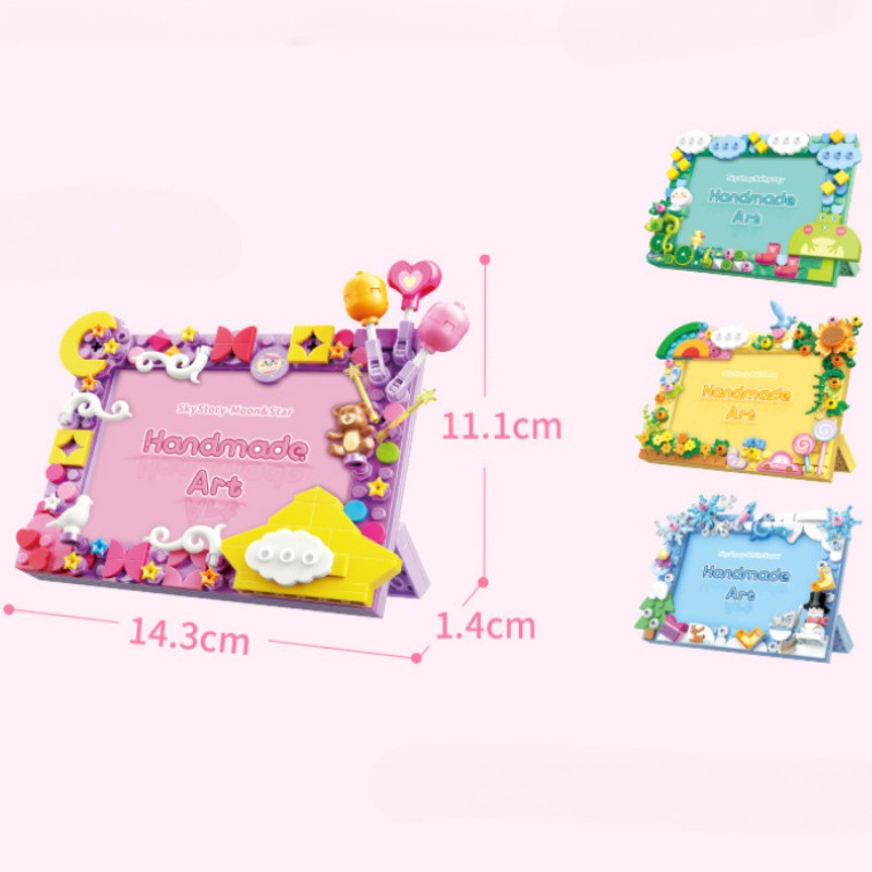 Bộ Đồ Chơi Xếp Hình Khung Ảnh Giáo Dục Cho Bé Gái