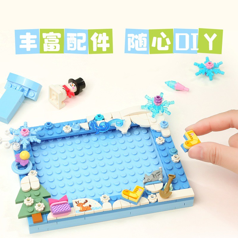 Bộ Đồ Chơi Xếp Hình Khung Ảnh Giáo Dục Cho Bé Gái