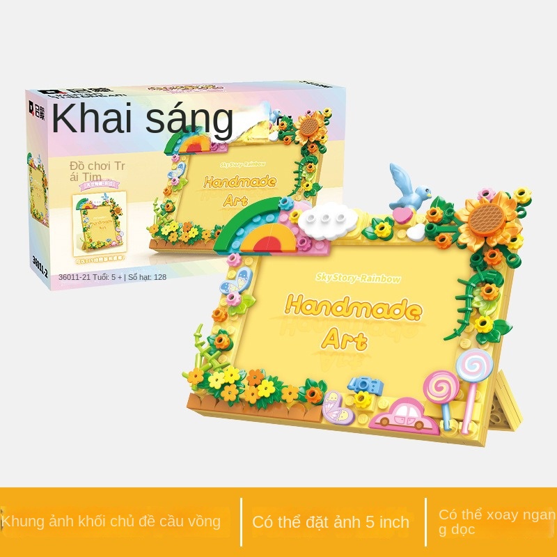 Bộ Đồ Chơi Xếp Hình Khung Ảnh Giáo Dục Cho Bé Gái