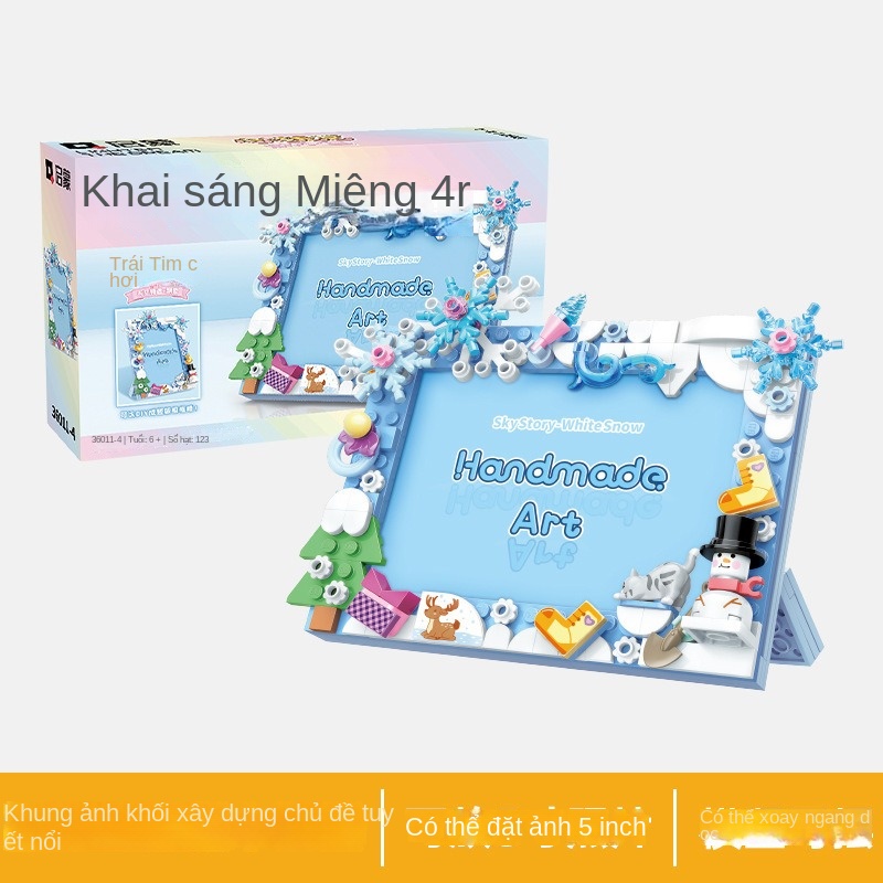 Bộ Đồ Chơi Xếp Hình Khung Ảnh Giáo Dục Cho Bé Gái