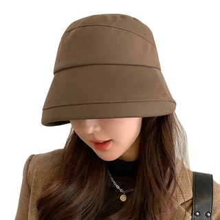 Nón bucket Vành Rộng Viền Mềm Thời Trang Thu Đông Phong Cách Hàn Quốc Cho Nữ